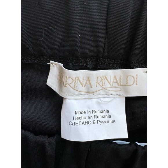 Marina Rinaldi Women’s Small Black Pants Ankle Pull On - Picture 2 of 8